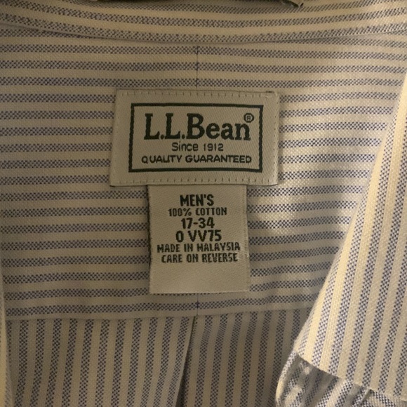 LL Bean Wrinkle Resistant Dress Shirt - Picture 3 of 3